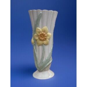 Lenox Daffodils In Bloom 5.5" Porcelain Small Bud Vase With 24K Gold Trim